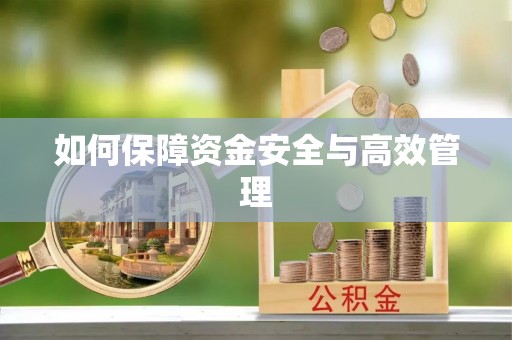 丰滨如何保障资金安全与高效管理