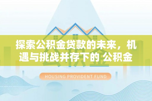 丰滨探索公积金贷款的未来，机遇与挑战并存下的 公积金贷款风险防控