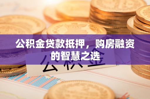 丰滨公积金贷款抵押，购房融资的智慧之选