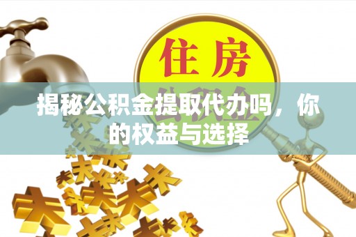 丰滨揭秘公积金提取代办吗，你的权益与选择