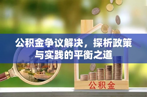 丰滨公积金争议解决，探析政策与实践的平衡之道