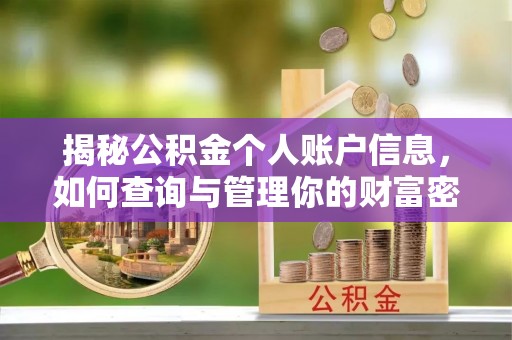 丰滨揭秘公积金个人账户信息，如何查询与管理你的财富密码