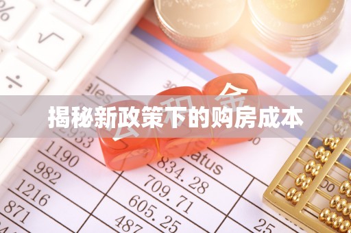 丰滨揭秘新政策下的购房成本