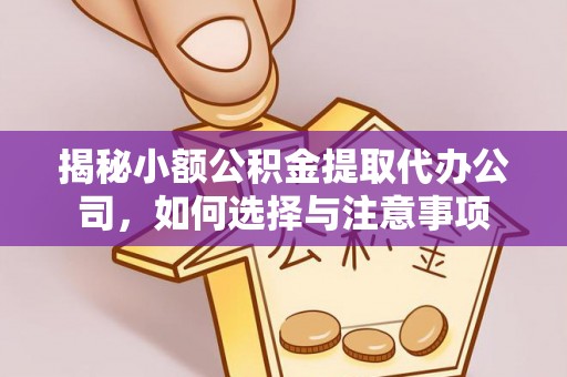 丰滨揭秘小额公积金提取代办公司，如何选择与注意事项