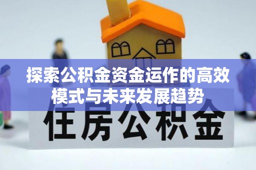 丰滨探索公积金资金运作的高效模式与未来发展趋势