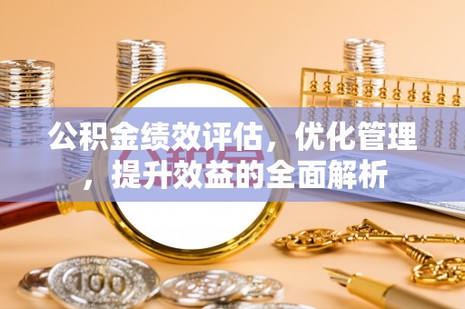 丰滨公积金绩效评估，优化管理，提升效益的全面解析