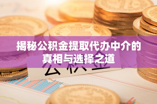 丰滨揭秘公积金提取代办中介的真相与选择之道