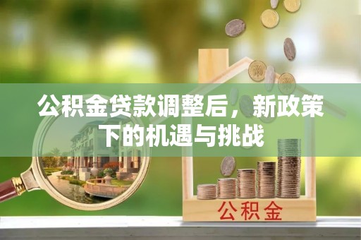 丰滨公积金贷款调整后，新政策下的机遇与挑战