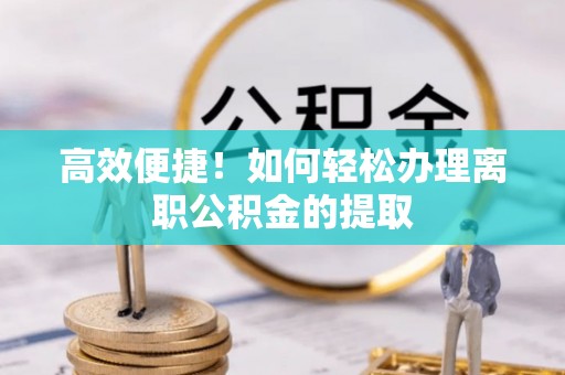 丰滨高效便捷！如何轻松办理离职公积金的提取