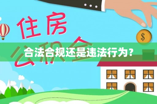 丰滨合法合规还是违法行为？